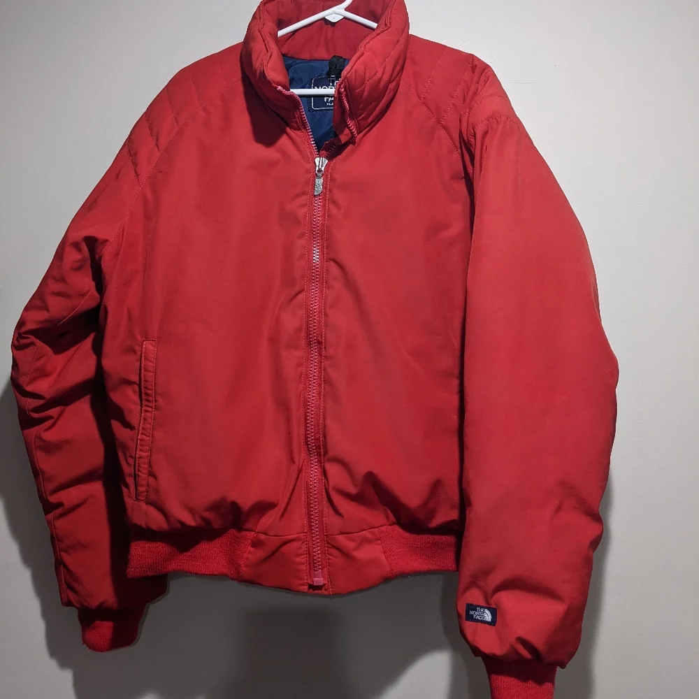 VTG North Face Goose Down 80s//90s Ski Snow Jacket XL Red Very good Condition - Picture 2 of 14